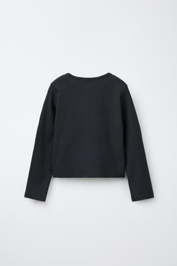ZARA ФУТБОЛКА С ЗАКЛЕПКАМИ, АНТРАЦИТОВО-СЕРЫЙ