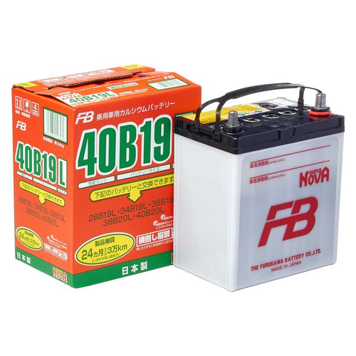 Аккумулятор FB SUPER NOVA 40B19L, 38Ah, 330A, 185x125x227 40B19L