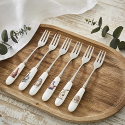 Royal Worcester Набор Wrendale Designs из 6 вилок для торта WN1102-XG
