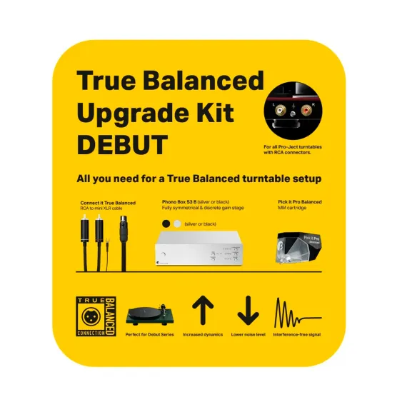 Pro-Ject Upgrade Set Debut Balanced Black