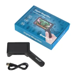 Лупа цифровая Levenhuk ERGO 40 PRO в комплекте с коробкой и USB кабелем