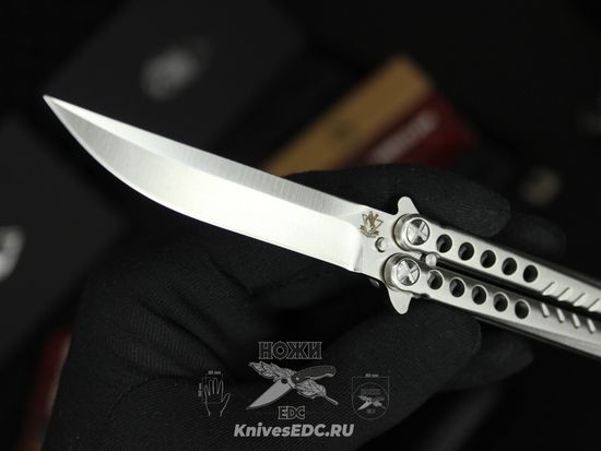 Складной нож STEELCLAW бабочка Секиро-01 c клинком из стали D2, рукоять Stainless Steel