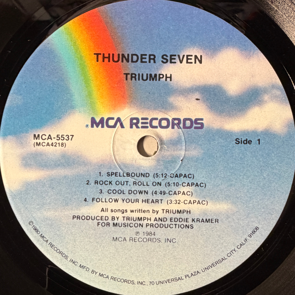 Triumph - Thunder Seven (США 1984г.)