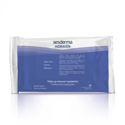Sesderma HIDRAVEN Make-Up Removal Towelettes - Салфетки для снятия макияжа, 20 шт