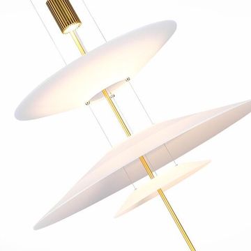 Люстра подвесная LED 15W 3000K SL6101.213.01 золотистый/белый Isola ST-Luce