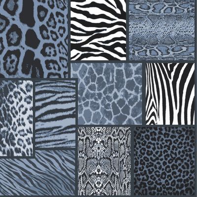 Анималистический паттерн. Animal print. Джинсовый