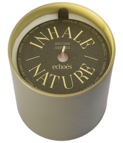 Green Tomato & Vetiver, свеча Inhale Nature collection, Echoes