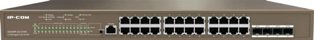 Коммутатор управляемый IP-Com G5328XP-24-410W