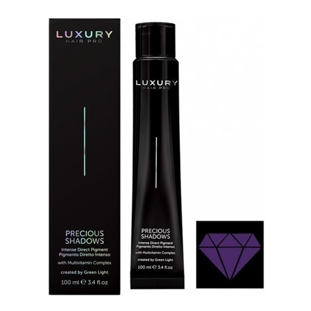 Интенсивный прямой пигмент для волос Оттенок Аметист Green Light Luxury Hair Pro Precious Shadows Intense Direct Pigments 100мл Amethyst 100мл