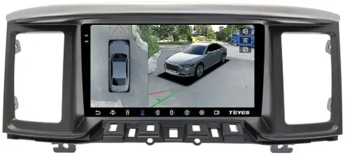Магнитола для Nissan Pathfinder R52 2014-2017 (поддержка Bose, рамка тип 2) - Teyes CC3-2K-360 монитор 9.5" 2K QLED на Android 10, Быстрая, CarPlay, 4G SIM-слот, 4 камеры в комплекте
