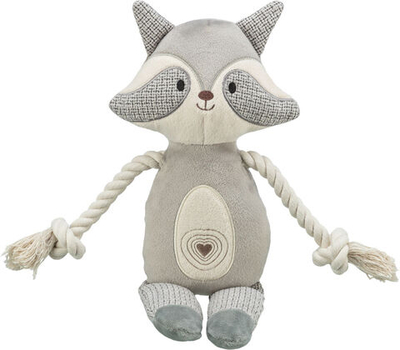 Игрушка "Енот", плюш/веревка, 33 см, Trixie
