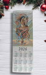 Календарь из гобелена на 2026 год Экспрессия 32х96