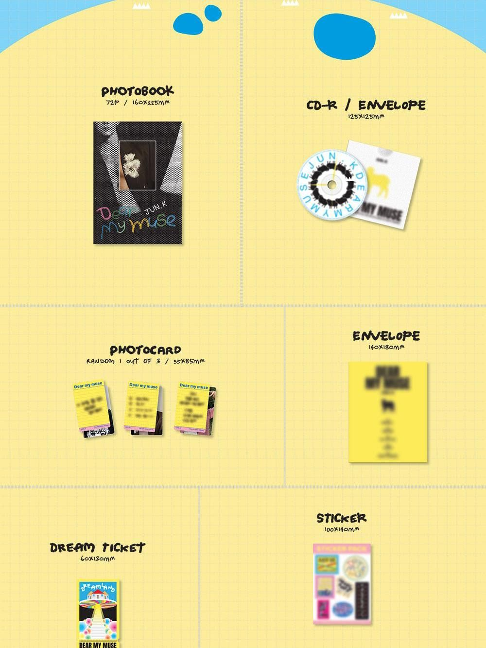Альбом JUN. K - DEAR MY MUSE 4th Mini Album 2 Version SET