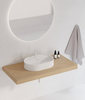 Накладной керамический умывальник Ceramic Slim Shelf O
