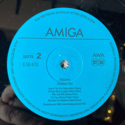 Винтажная виниловая пластинка LP Alabama Greatest Hits (ГДР 1990)