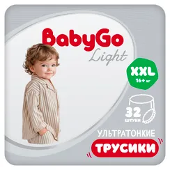 Трусики BabyGo ультратонкие 6 (16+кг) 32 шт.