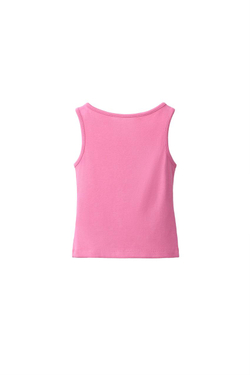 ZARA ОДНОТОННЫЙ ТОП ИЗ МОДАЛА, РОЗОВЫЙ