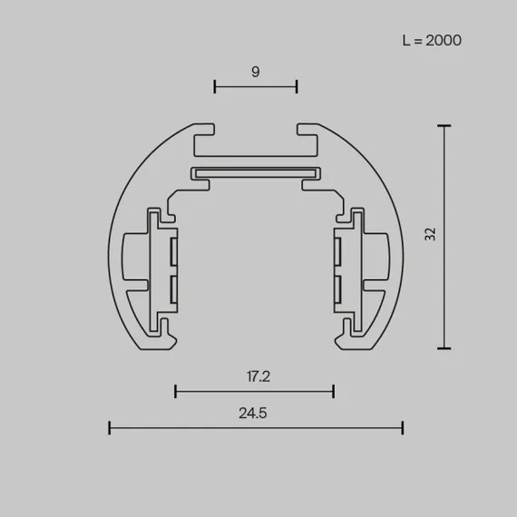 Шинопровод Busbar trunkings Exility TRXM034-R-412W Maytoni