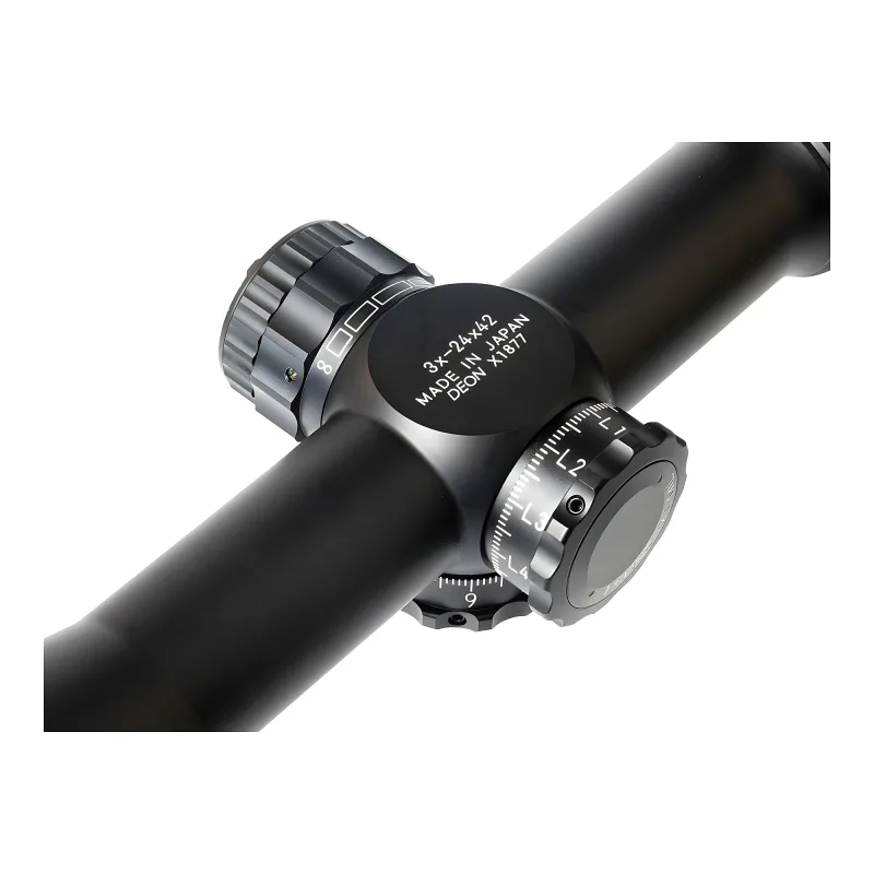Прицел March-F 3-24x42 FML-T1 FFP, подсветка - вид сверху с настройками