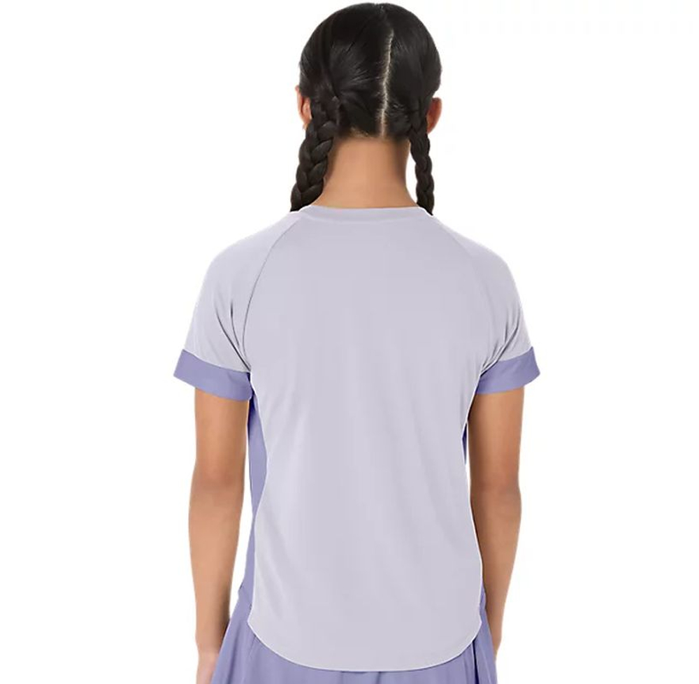 Детская футболка Asics Girls Short Sleeve Top — lilac hint/bluebell