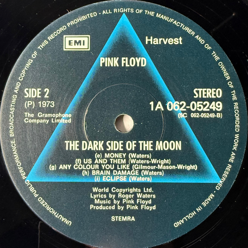 Pink Floyd ‎– The Dark Side Of The Moon (Голландия 1979г.)