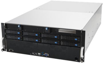 Сервер ASUS ESC8000A-E11 без процессора/без ОЗУ/без накопителей/количество отсеков 3.5" hot swap: 8/2 x 2200 Вт