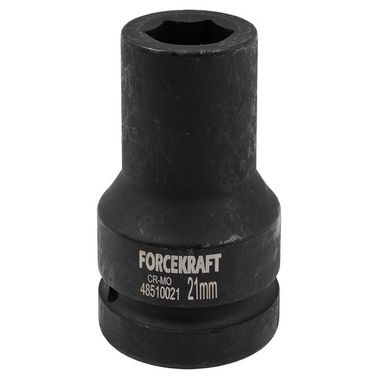 Головка ударная глубокая 1'', 21мм (6гр.) FORCEKRAFT FK-48510021