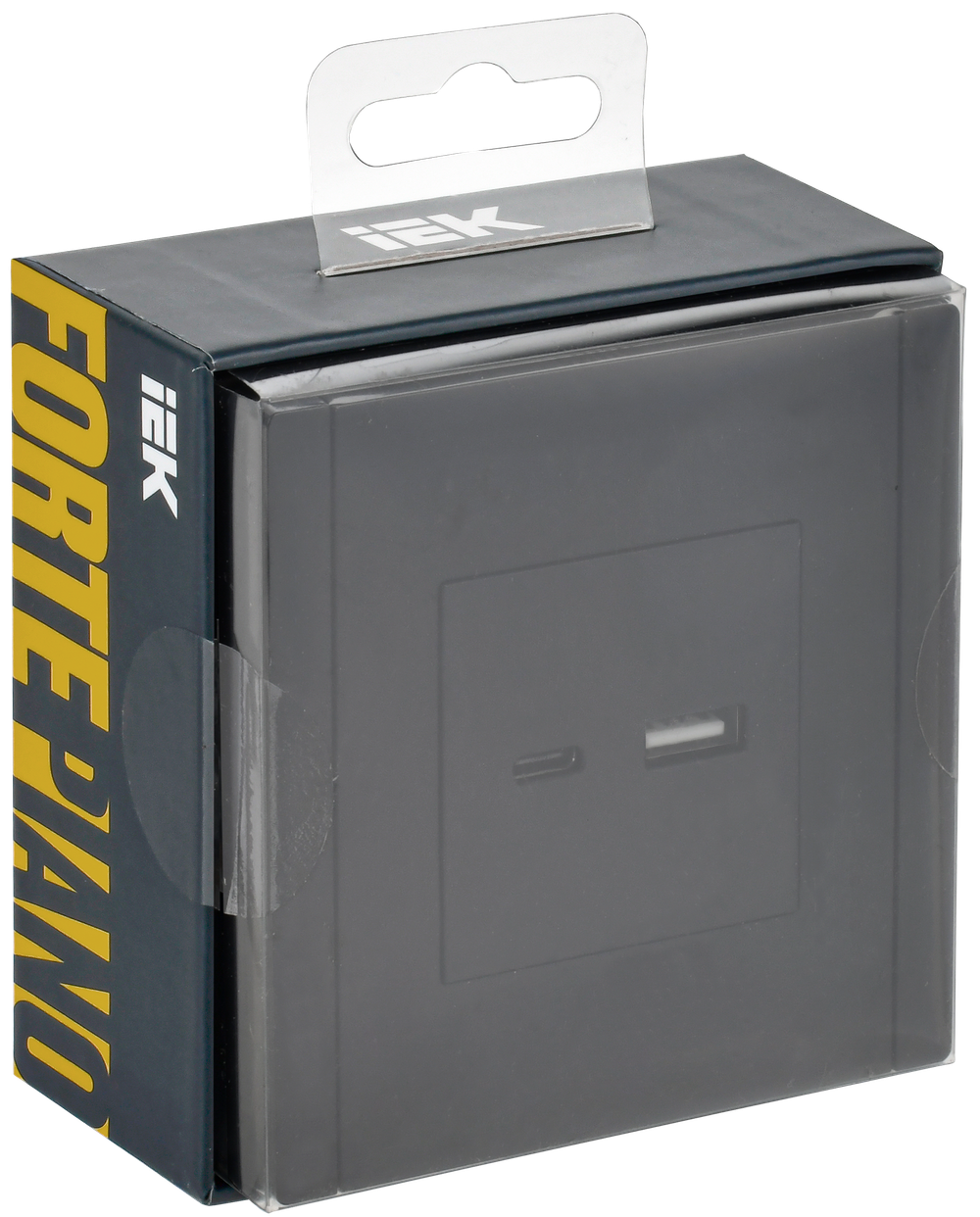 FORTE&PIANO Розетка USB A+C 3,1А FP150 черный IEK
