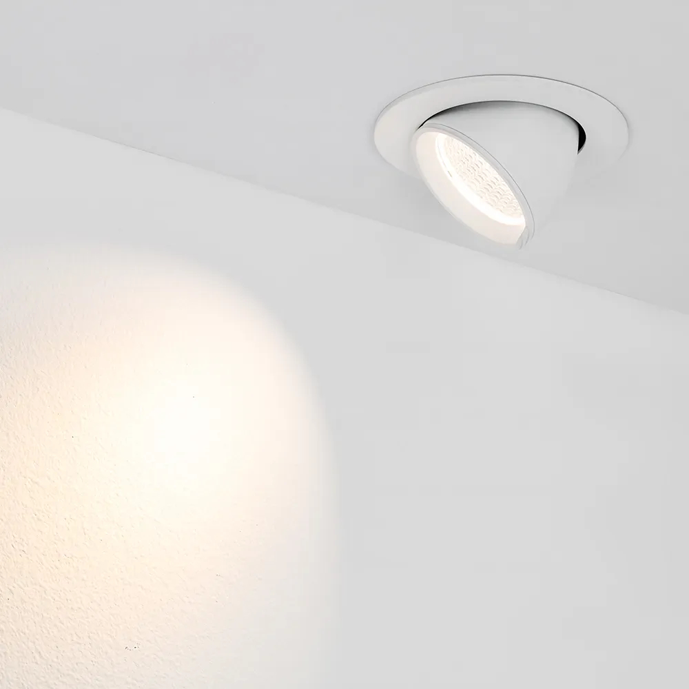 Светильник LTD-EXPLORER-R100-12W Warm3000 (WH, 38 deg) (Arlight, IP20 Металл, 3 года) 024026
