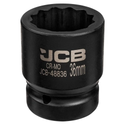 Головка ударная 1''12гр 36мм JCB JCB-48836