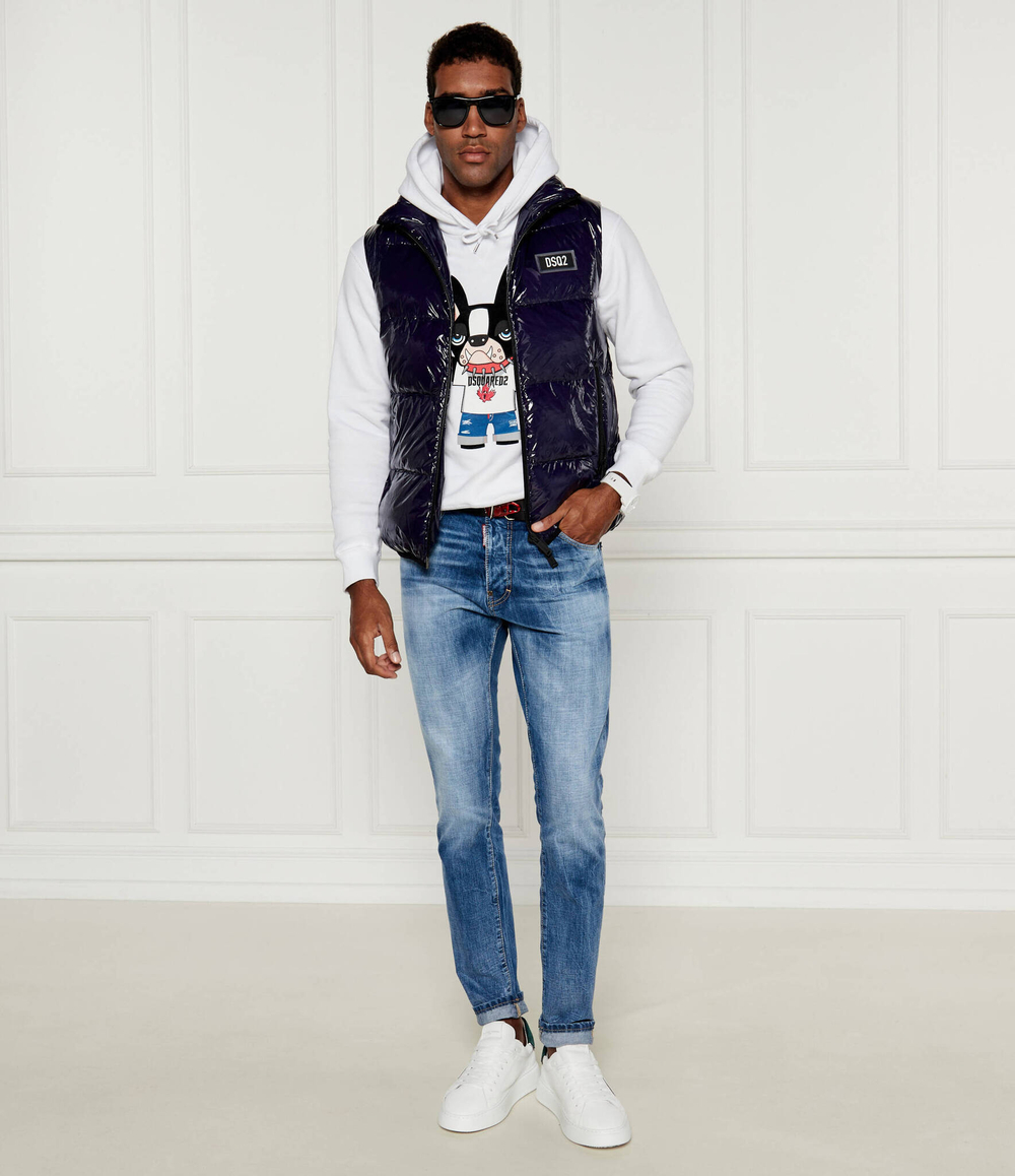 Пуховая безрукавка Dsquared2 - темно-синий(S74FB0317 S54056)