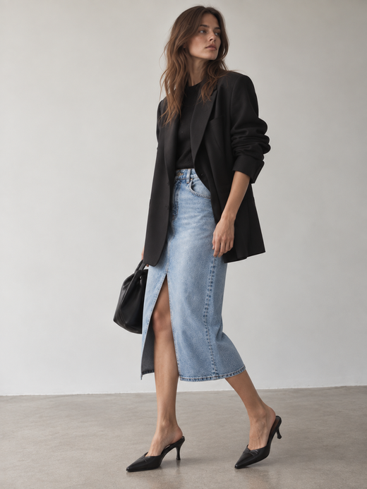 Новая джинсовая юбка Zara, S