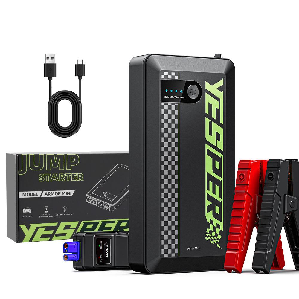 Устройство пусковое портативное бустер Yesper 8000mAh 29.6Wh 1200A Model: Armor mini