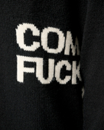 COMME DES FUCKDOWN ДЖЕМПЕР ЧЕРНЫЙ С ЛОГОТИПОМ БРЕНДА