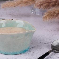 Соусник молочник 90 мл d 7,5/5,5 см h4 см круглый керамика Sea Blue Frutti di Mare P.L. [1]