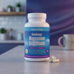 NaturesPlus, KalmAssure®, бисглицинат магния, 180 капсул (70 мг в 1 капсуле)