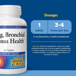 Natural Factors, Здоровье дыхательных путей (Lung, Bronchial & Sinus Health), 45 таблеток