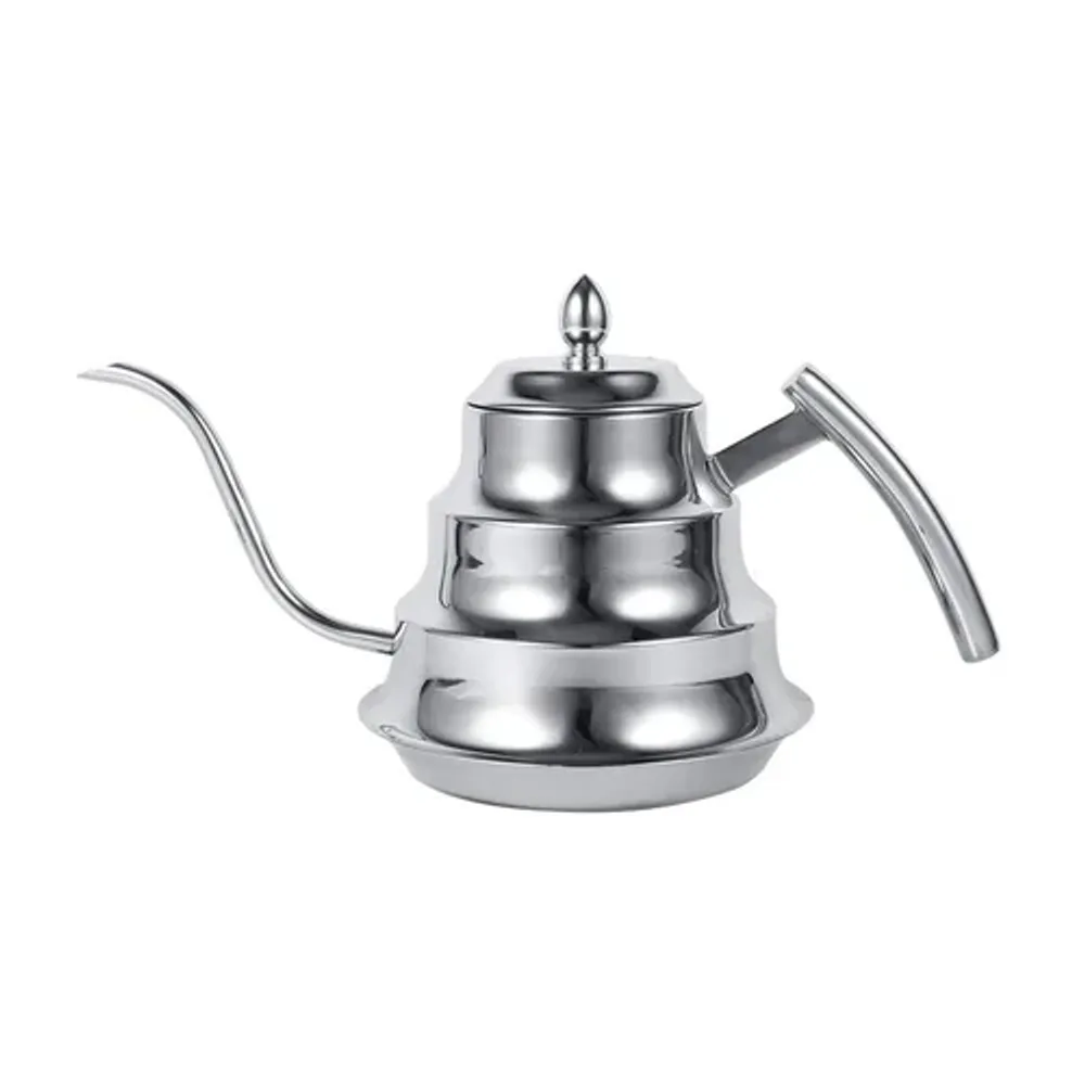 Кофейник чайник 1100 мл Бариста d 15/11,8 см h15,5 см нерж. цвет хром P.L.- Barbossa