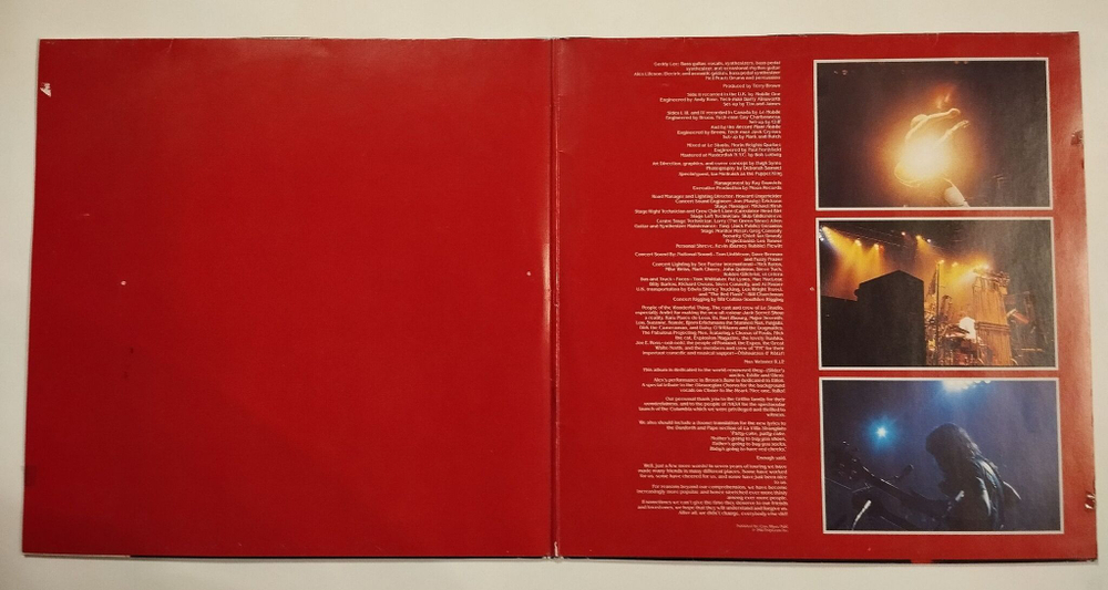 Винтажная виниловая пластинка LP Rush Exit Stage Left (Germany 1981)