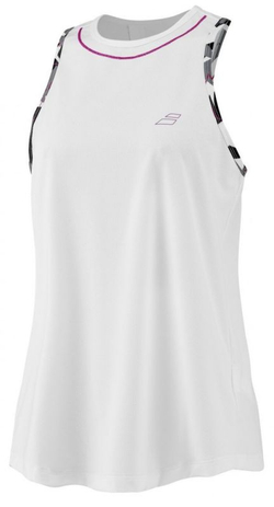 Женский теннисный топ Babolat Aero Tank Top Woman - white/white