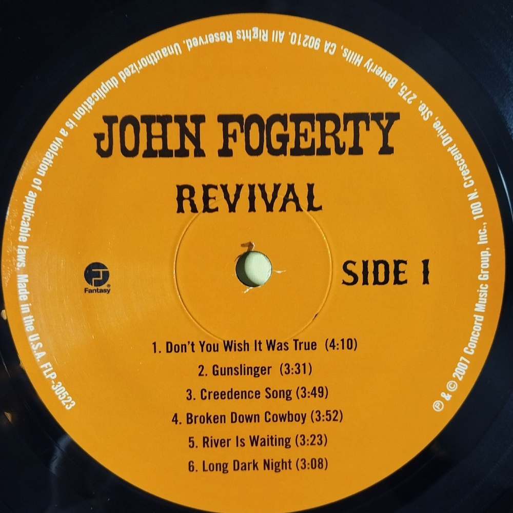 Винтажная виниловая пластинка LP John Fogerty Revival (USA 2007)