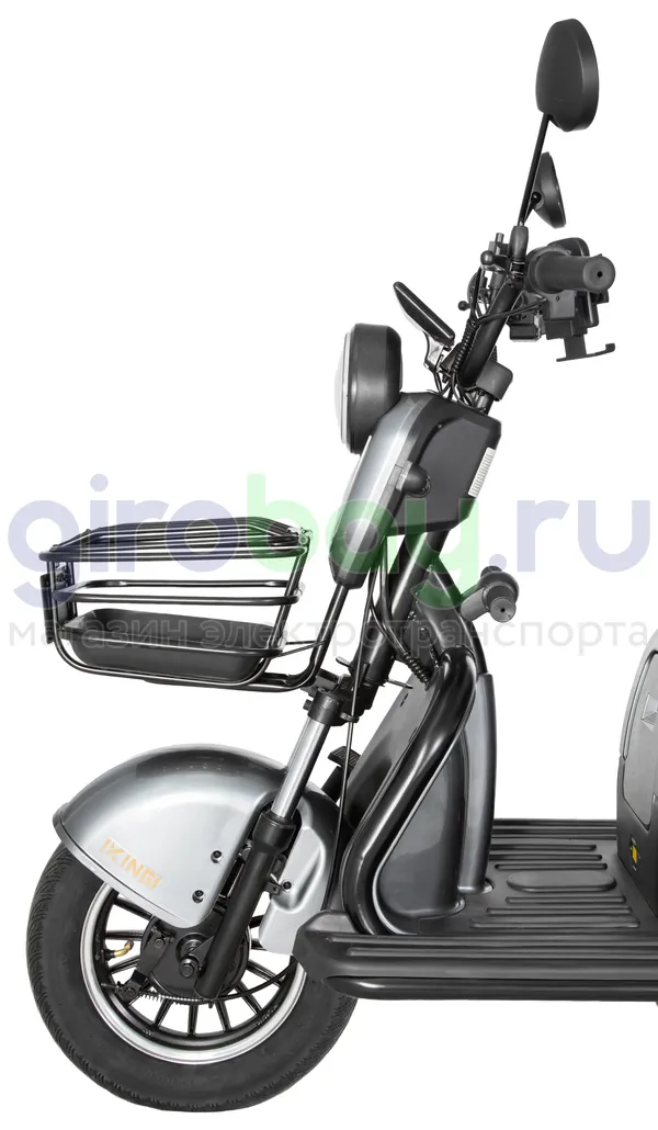 Электроскутер IKINGI SIBTRIKE 1000W (60V/25Ah) - Серый фото №16