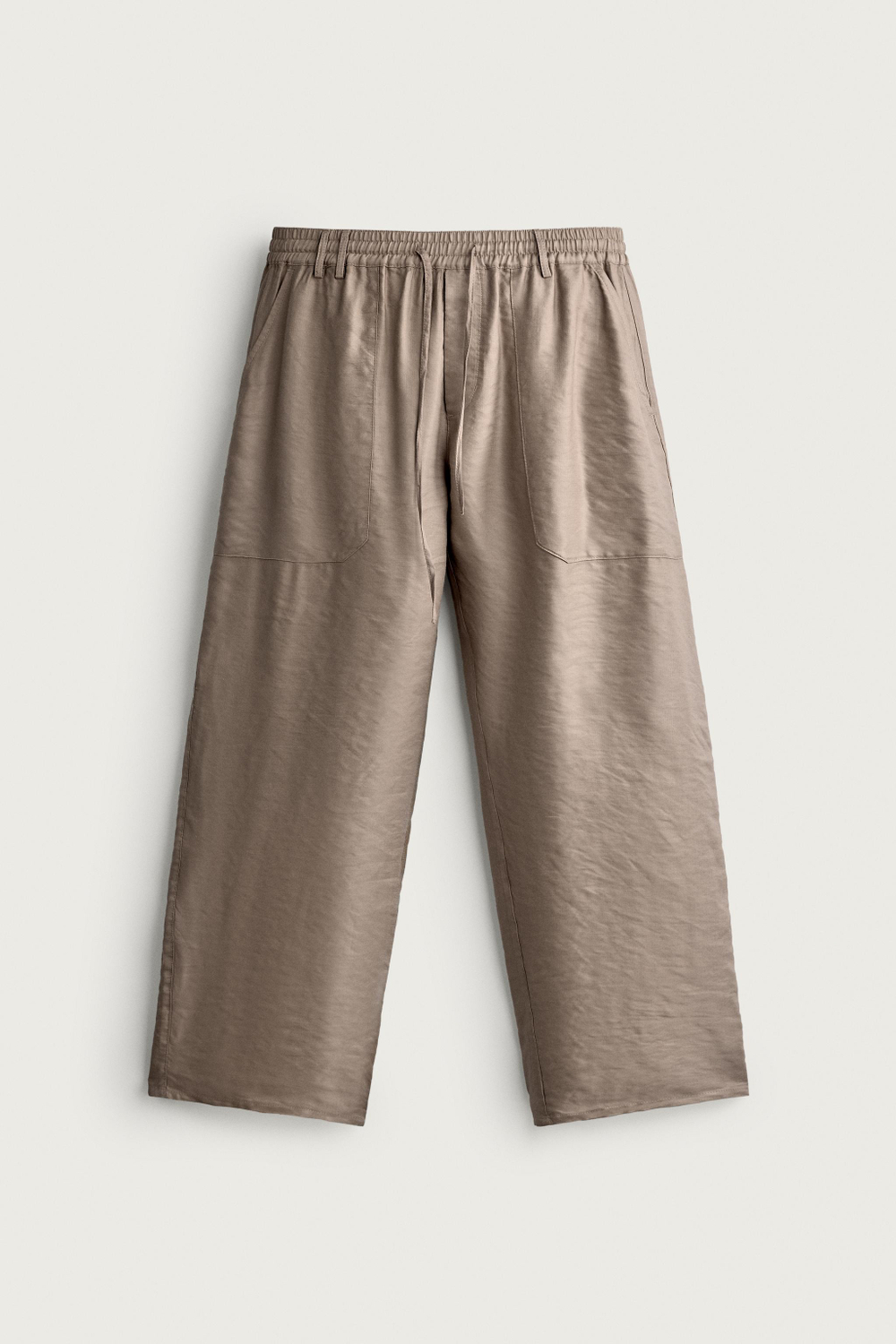 БРЮКИ RELAXED FIT ИЗ СТРУЯЩЕЙСЯ ТКАНИ — ZARA · 5247/301
