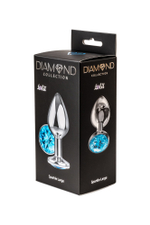 Анальная пробка Diamond Light blue Sparkle Large 4010-04Lola