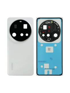 Задняя крышка для Xiaomi Mi 15 Ultra белая (White) со стеклом камеры