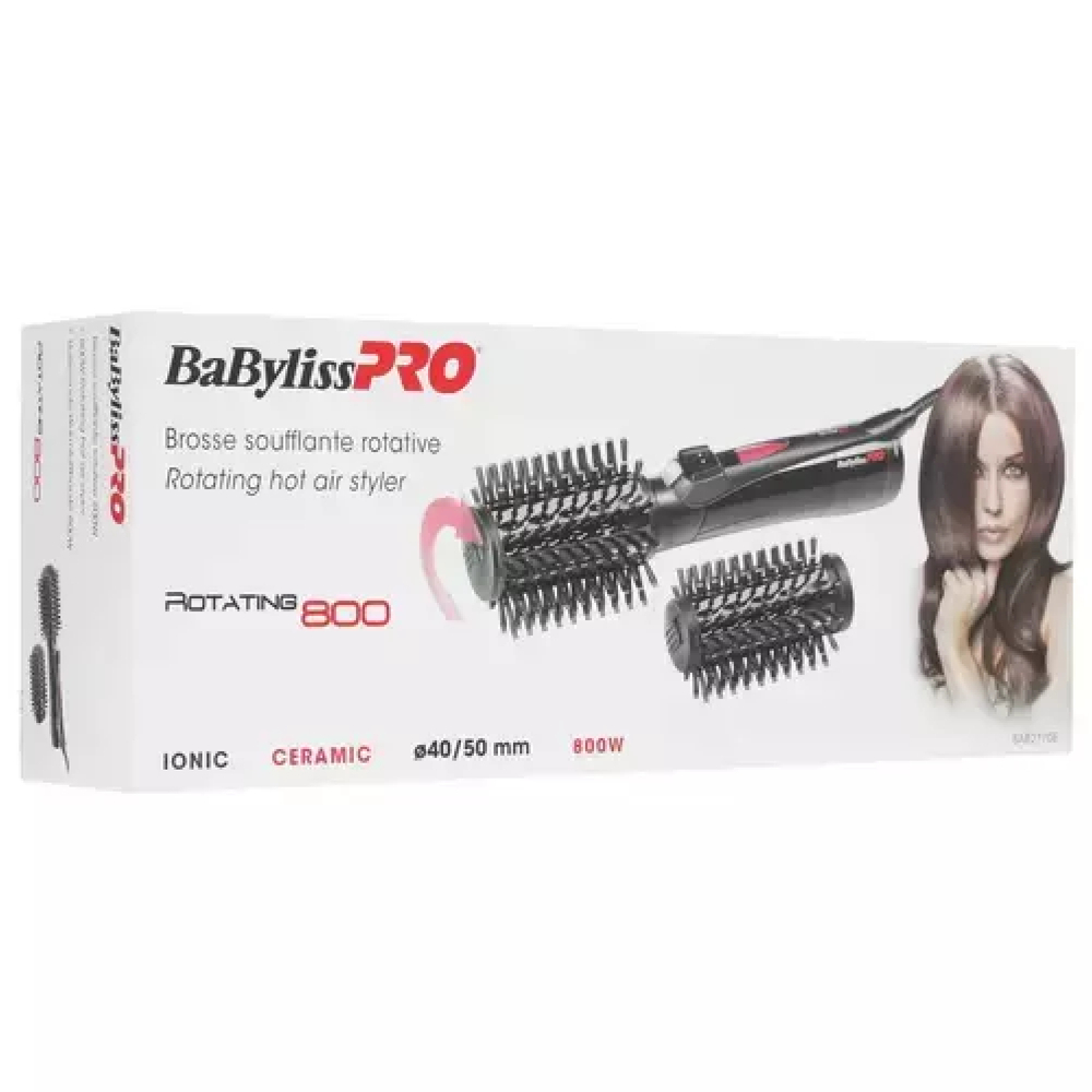BaByliss Pro Фен-щетка для волос c вращающейся насадкой BAB2770E 800Вт