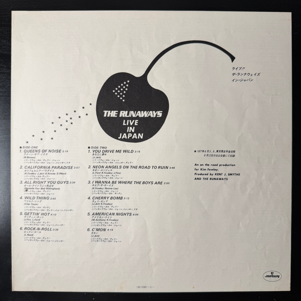 The Runaways - Live In Japan (Япония 1977г.)