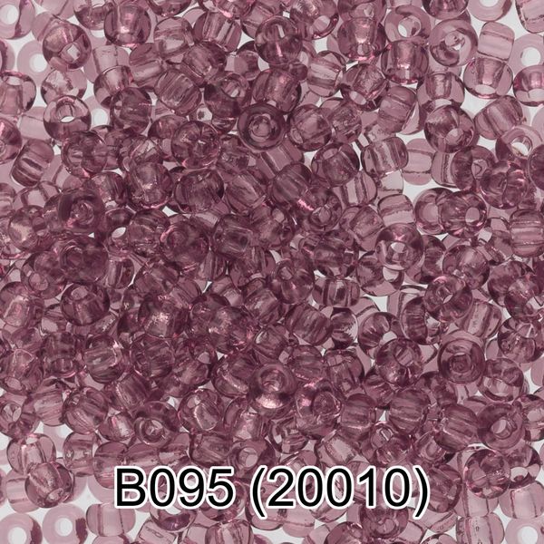 Бисер Gamma 10/0 (2.3 мм), 50 г (10х5 г), B095 св.лиловый, 20010, круглый 2