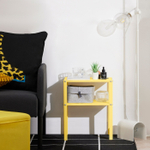 Прикроватный столик IKEA KNARREVIK (КНАРРЕВИК), Желтый, 37x28 см