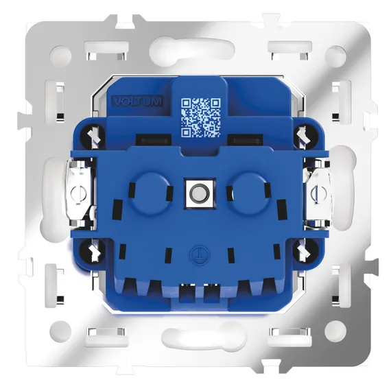 Розетка с заземлением Voltum S70 Кашемир VLS040103